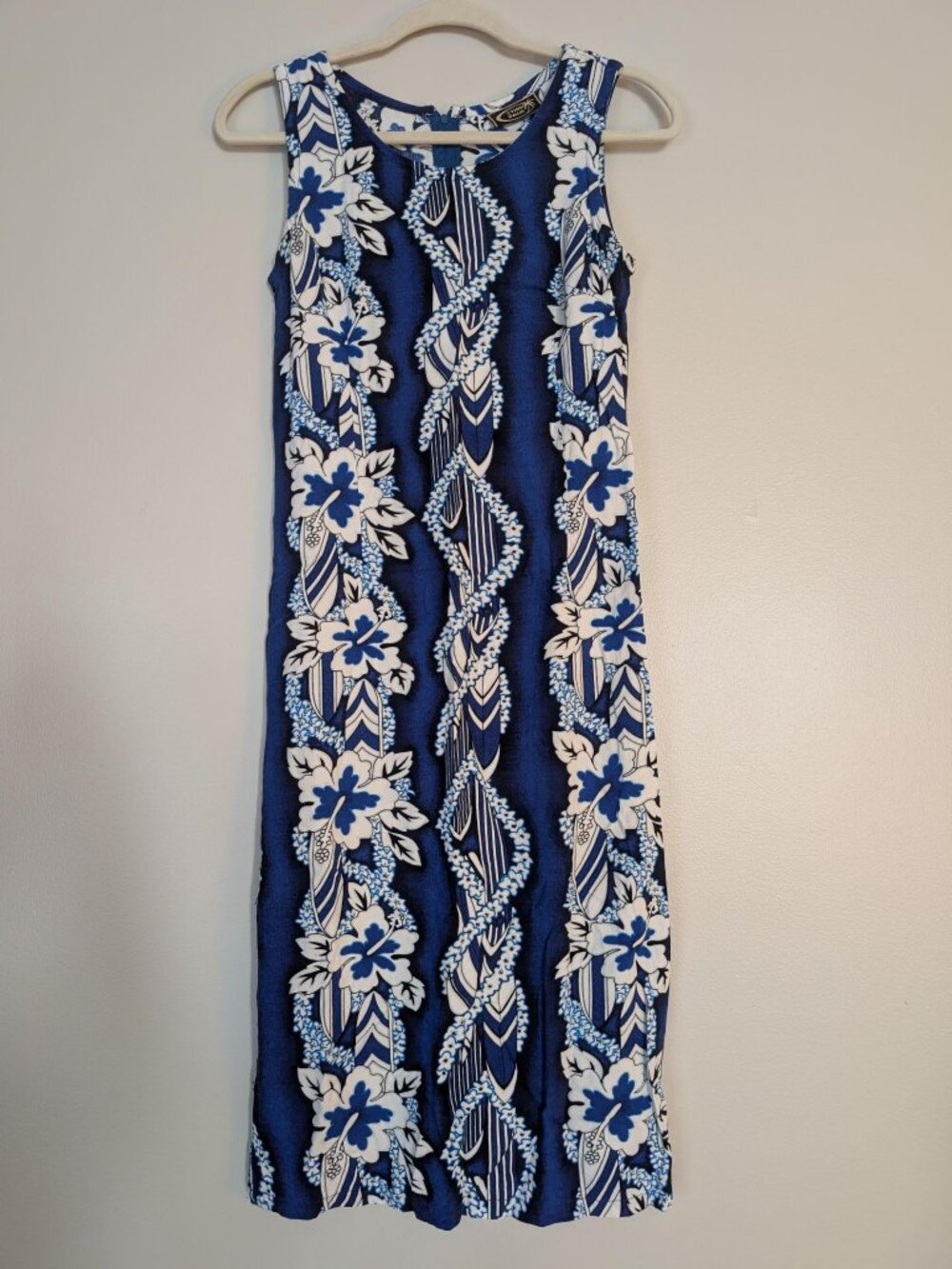 Blue summer dress sleeveless